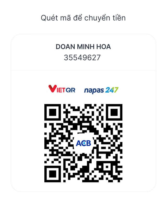 QR Code chuyển khoản